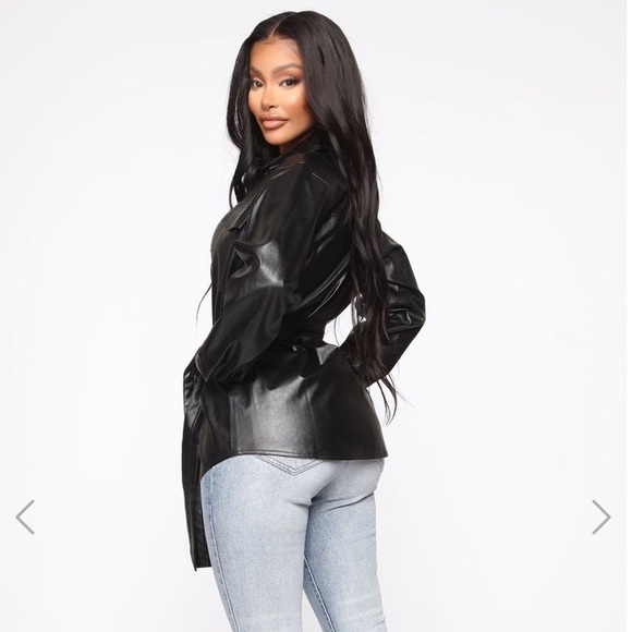 Fashion Nova Jackets & Coats Fashion Nova Leather Jacket Poshmark